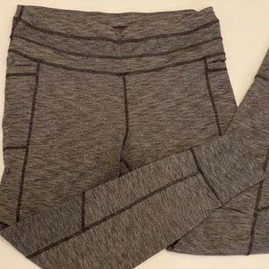 Athleta Heather Grey Excursion Tight, size Large